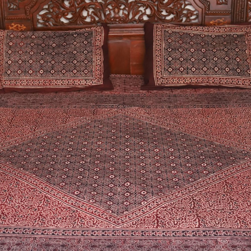 Natural Dye Double Bedsheet