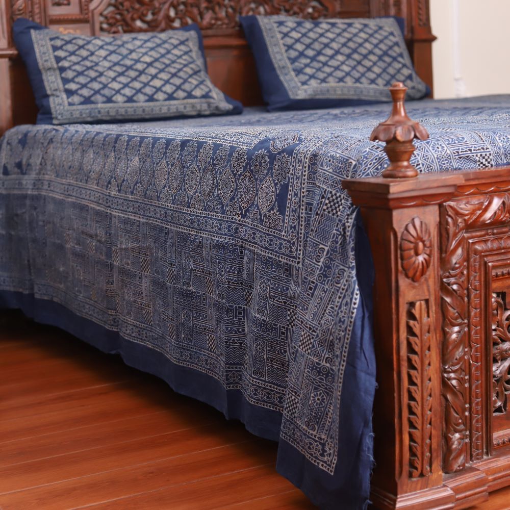 Natural Dye Double Bedsheet