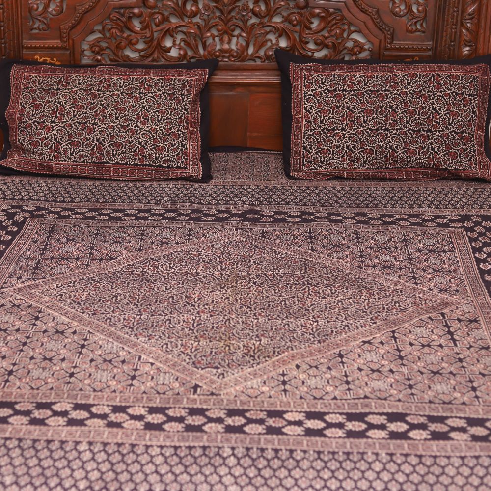 Natural Dye Double Bedsheet